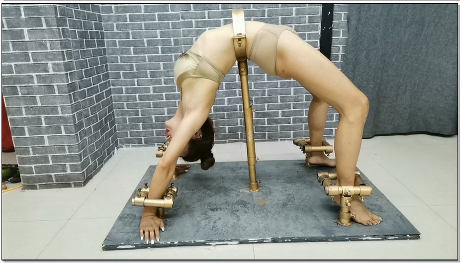 【飞天原创】雅思最残酷的一次tj，雅思反吊玩命挣扎，放下来又被紧固在刑架上SP重击,…