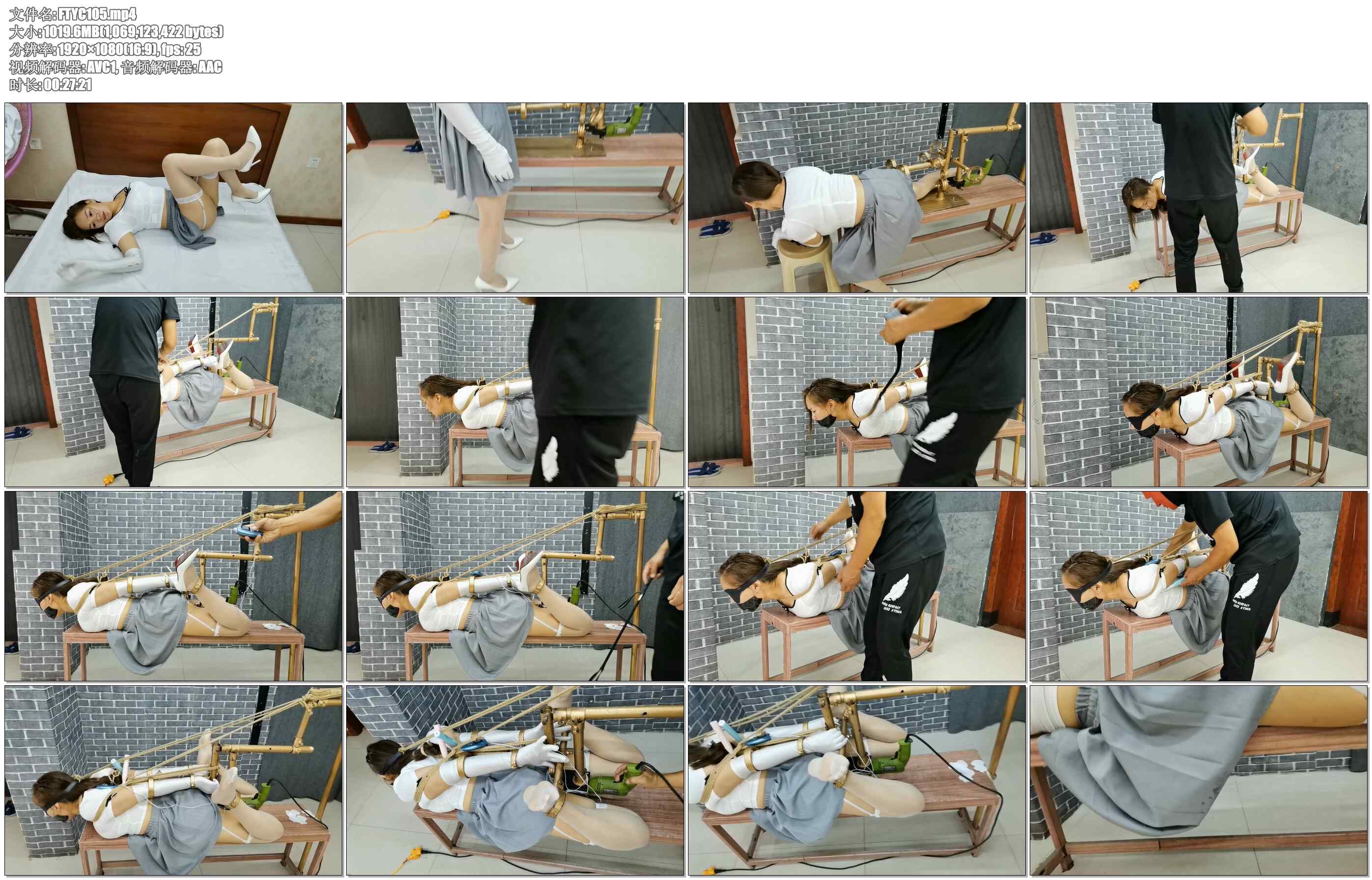 【飞天原创】天生女奴玲儿，可接受各种尺度TJ，看到多功能K9架，急不可待直接爬了上去…