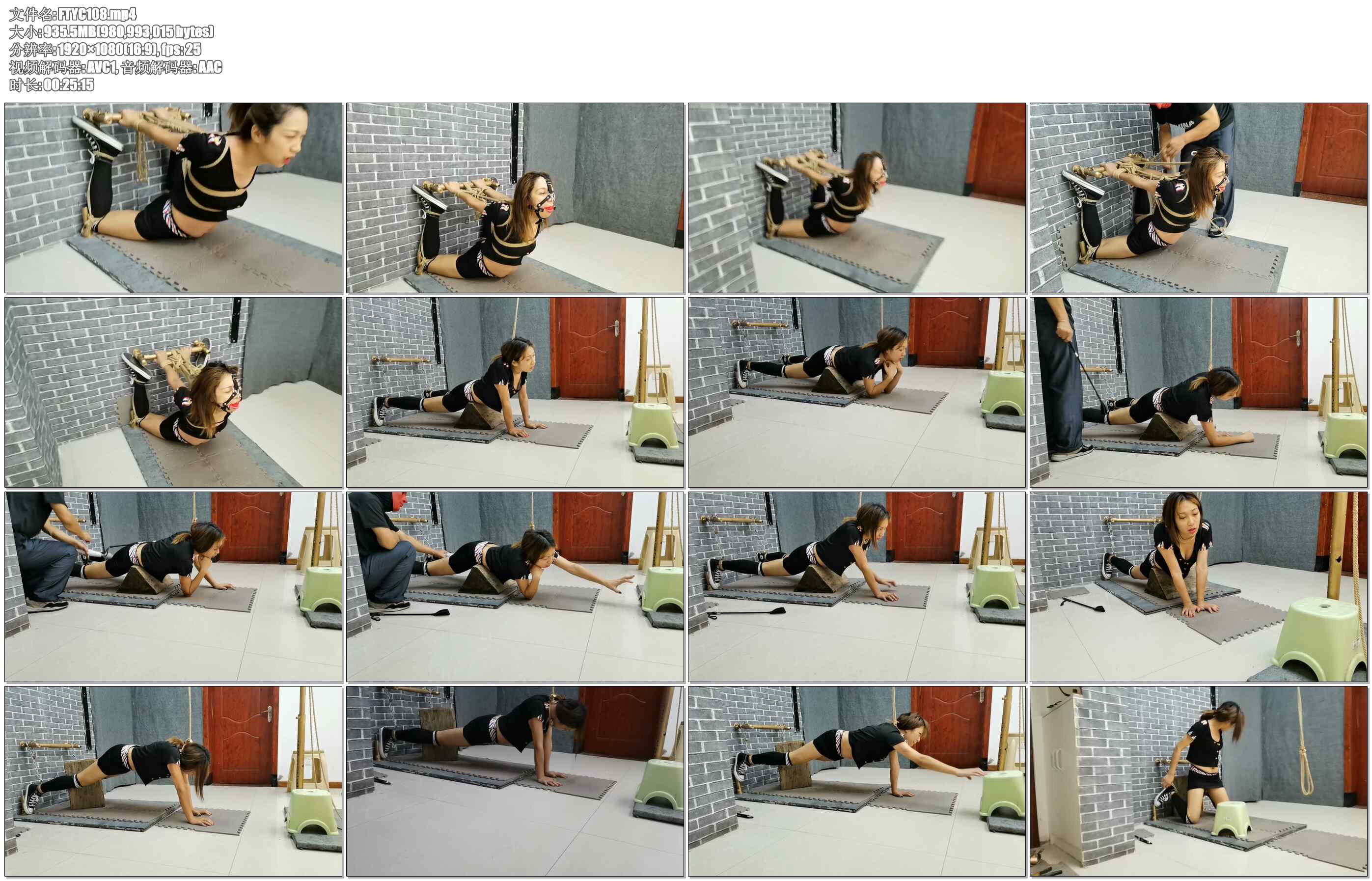 【飞天原创】云儿 痛苦的吊项调教