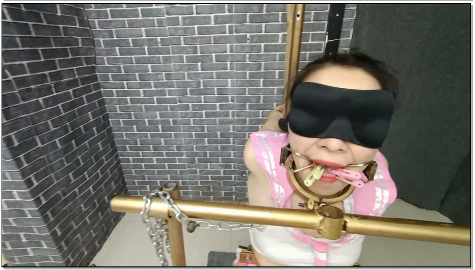 【飞天原创】让柔柔奴终身难忘的一次刑架禁锢，把腰部、大腿、脚部、勃子统统固定死
