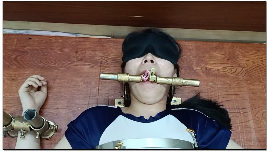 【飞天原创】把柔柔多功能禁锢，上堵下顶，这些玩法已满足不了她，随后用铁球把头和手…