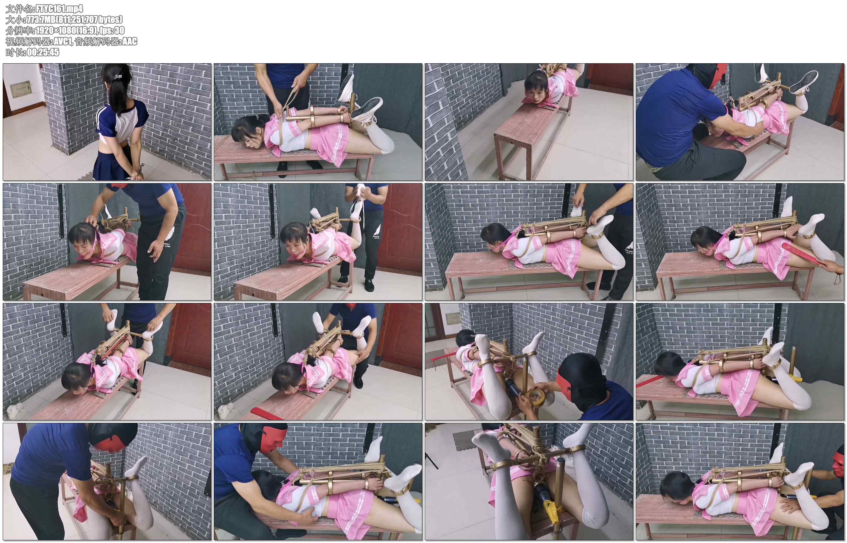 【飞天原创】静依手铐苏秦背剑式能轻松地前后挣脱，却被k9架折磨的到gc失jin