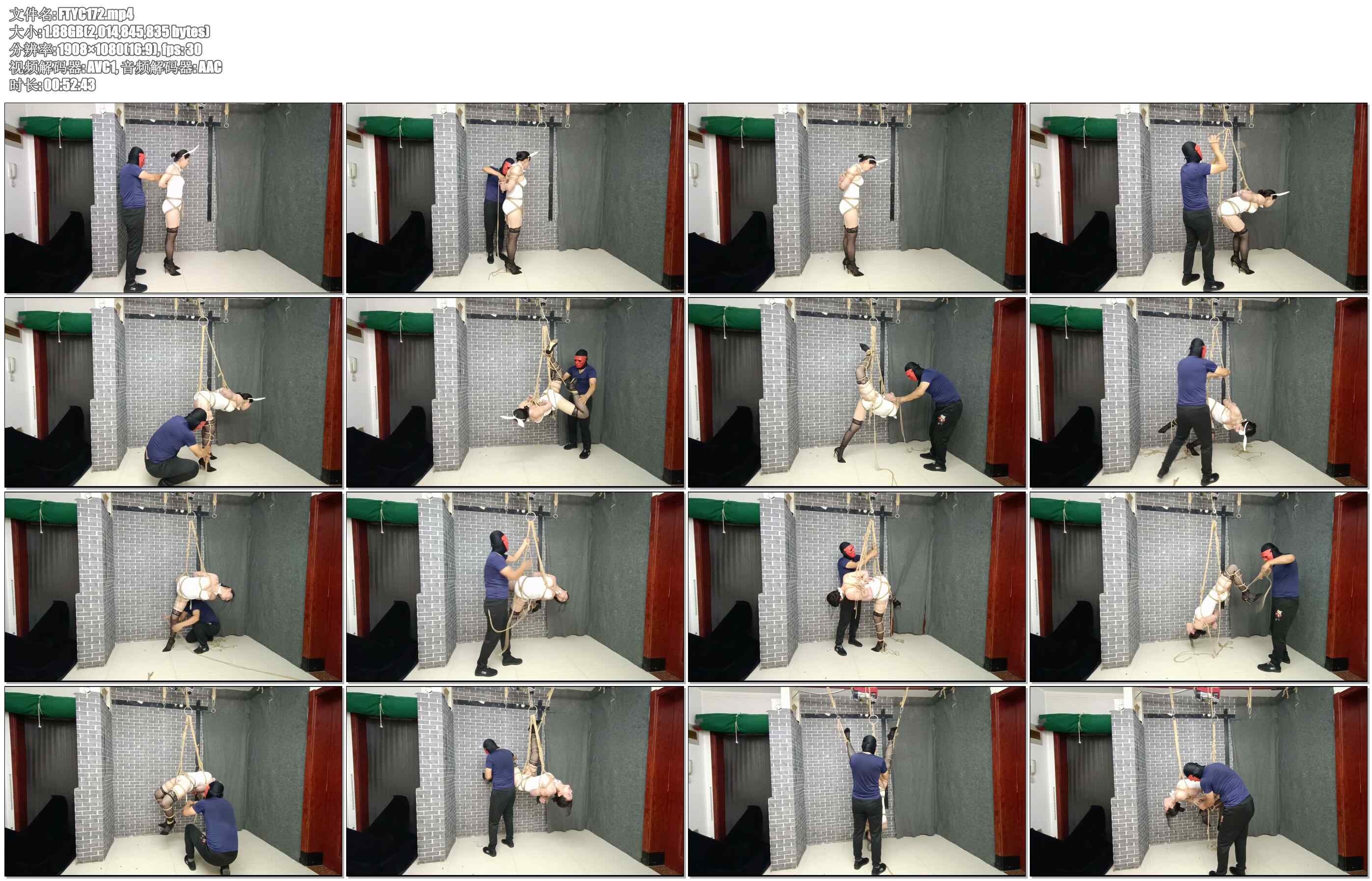 【飞天原创】柔柔兔女郎首次体验悬空6种变换吊缚动作,本工作室唯独柔柔能完成这些高难…