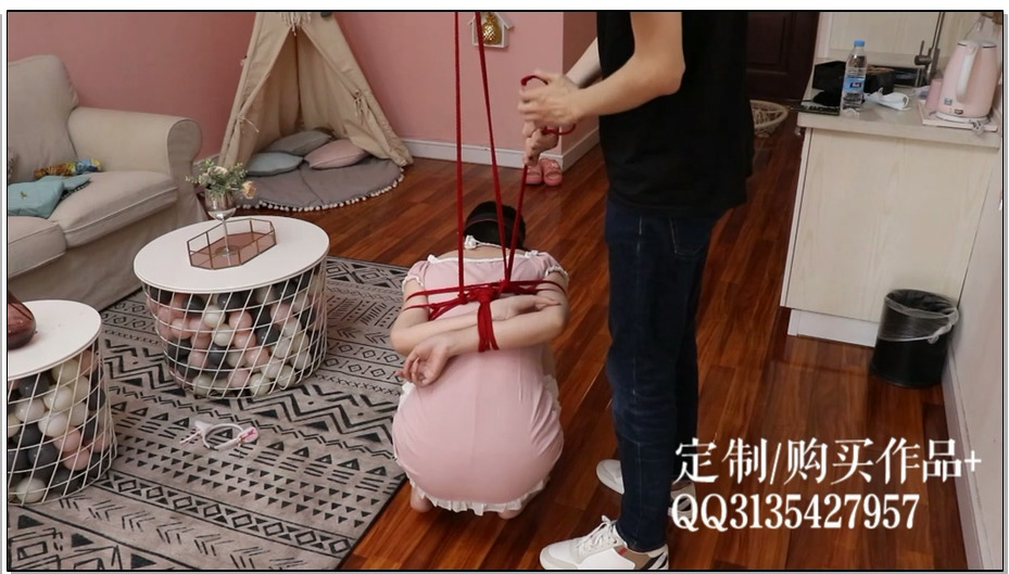 【咕咕精】长腿少女的两难困境紧缚放置体验——脚尖与胳膊，必须有一个要受苦，怎么办