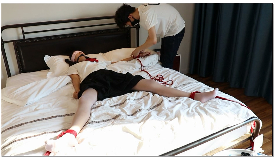 【咕咕精】超绝望！学霸の大字捆绑痒刑地狱！360度无死角挠痒