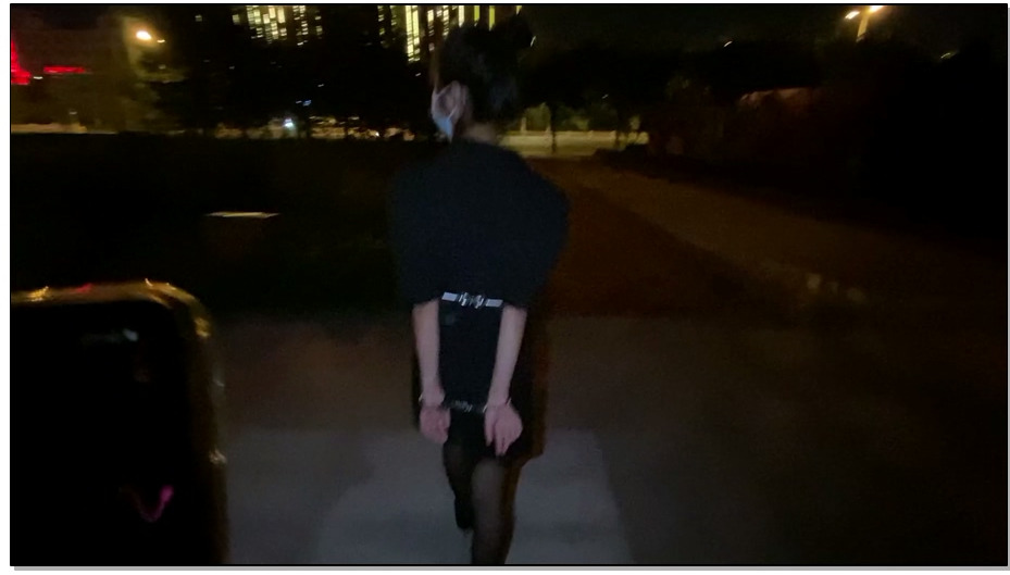 【涵涵特辑】美少女涵涵户外初体验 黑丝高跟 遥控TD 手机无线控制 手铐脚铐