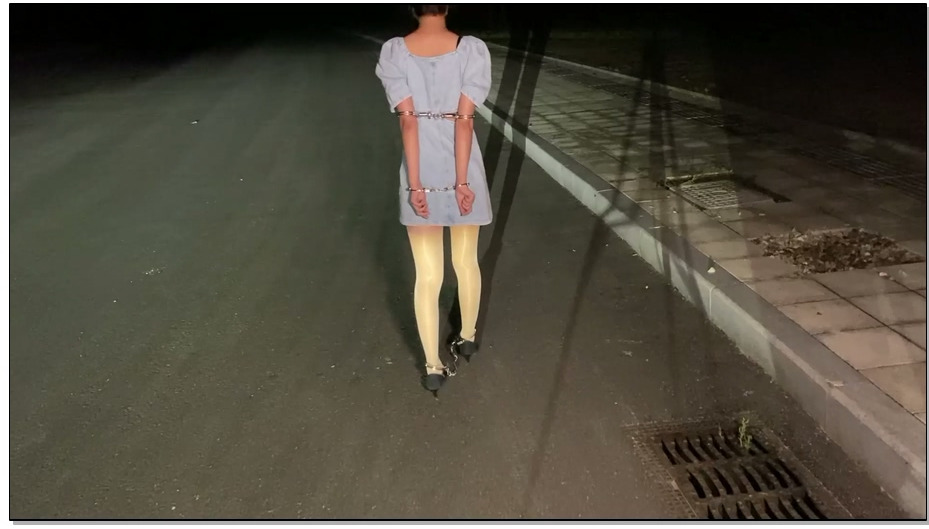 【涵涵特辑】户外捆绑 车内棒棒GC 镣铐行走 TD手机遥控震动 车内TD二次GC