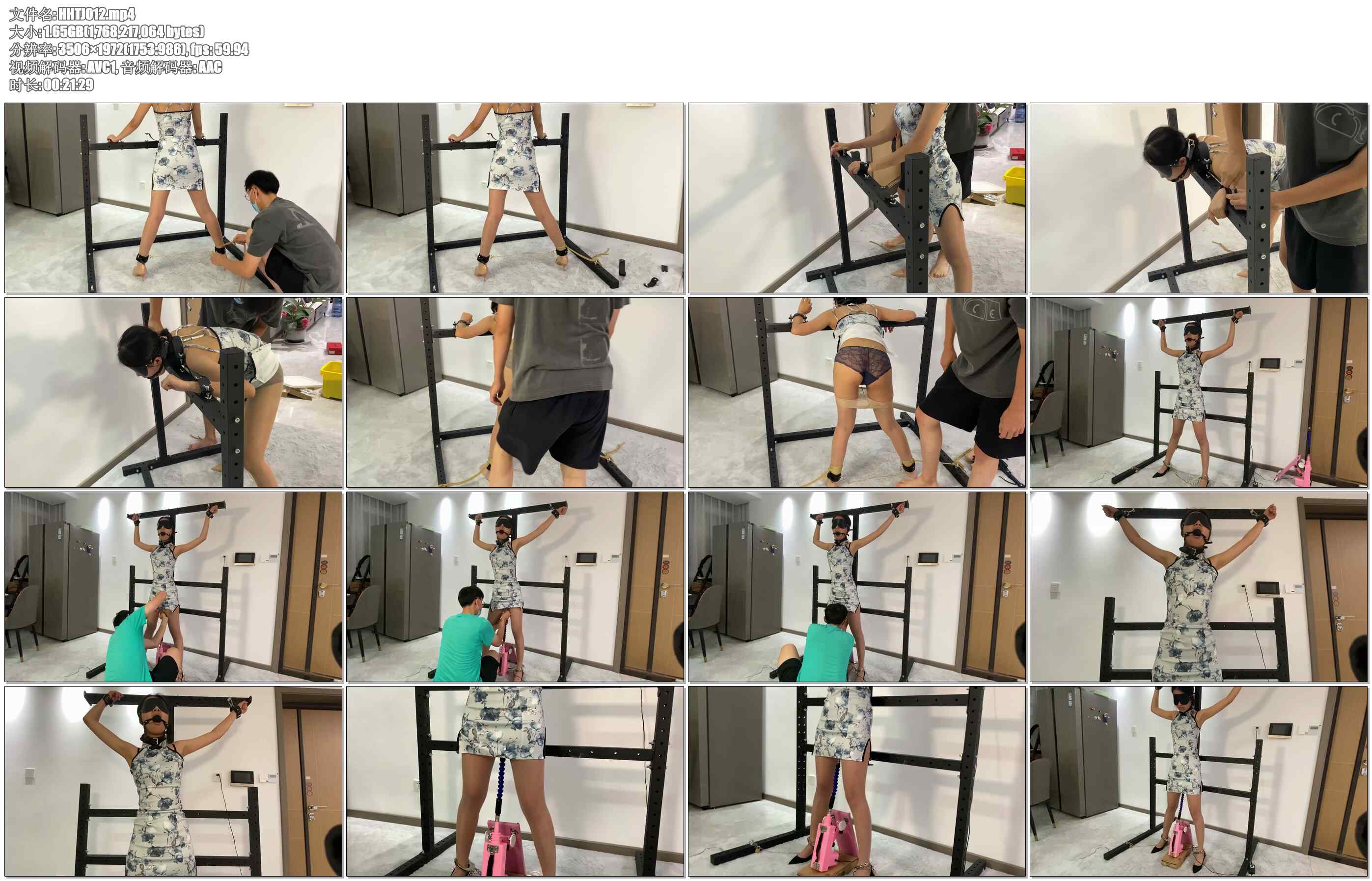 【涵涵特辑】金属拘束架固定 趴式固定+站立式PAO JI 上下运动GC 