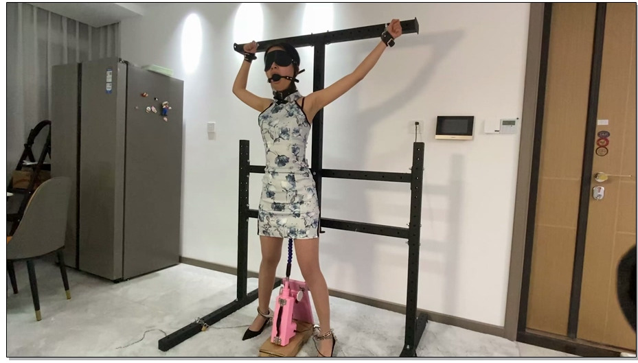 【涵涵特辑】金属拘束架固定 趴式固定+站立式PAO JI 上下运动GC 