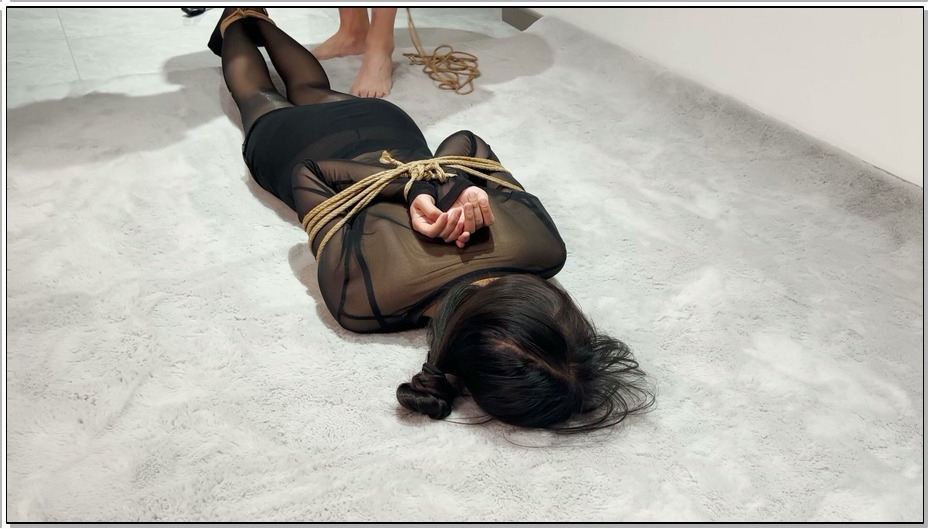 【涵涵特辑】超紧后手观音捆绑，跪趴调教臣服，后手观音驷马泣不成声