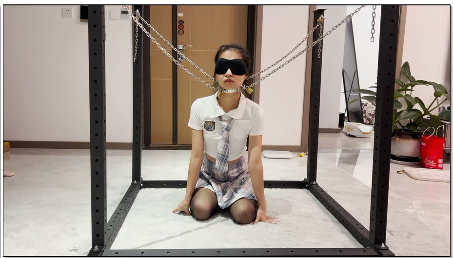 【涵涵特辑】铁链 镣铐项圈紧紧固定