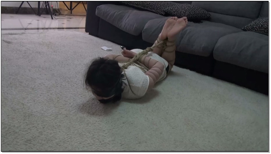 【灰鸟原创】旗袍美女晓璐逃脱未遂惨遭二次捆堵折磨