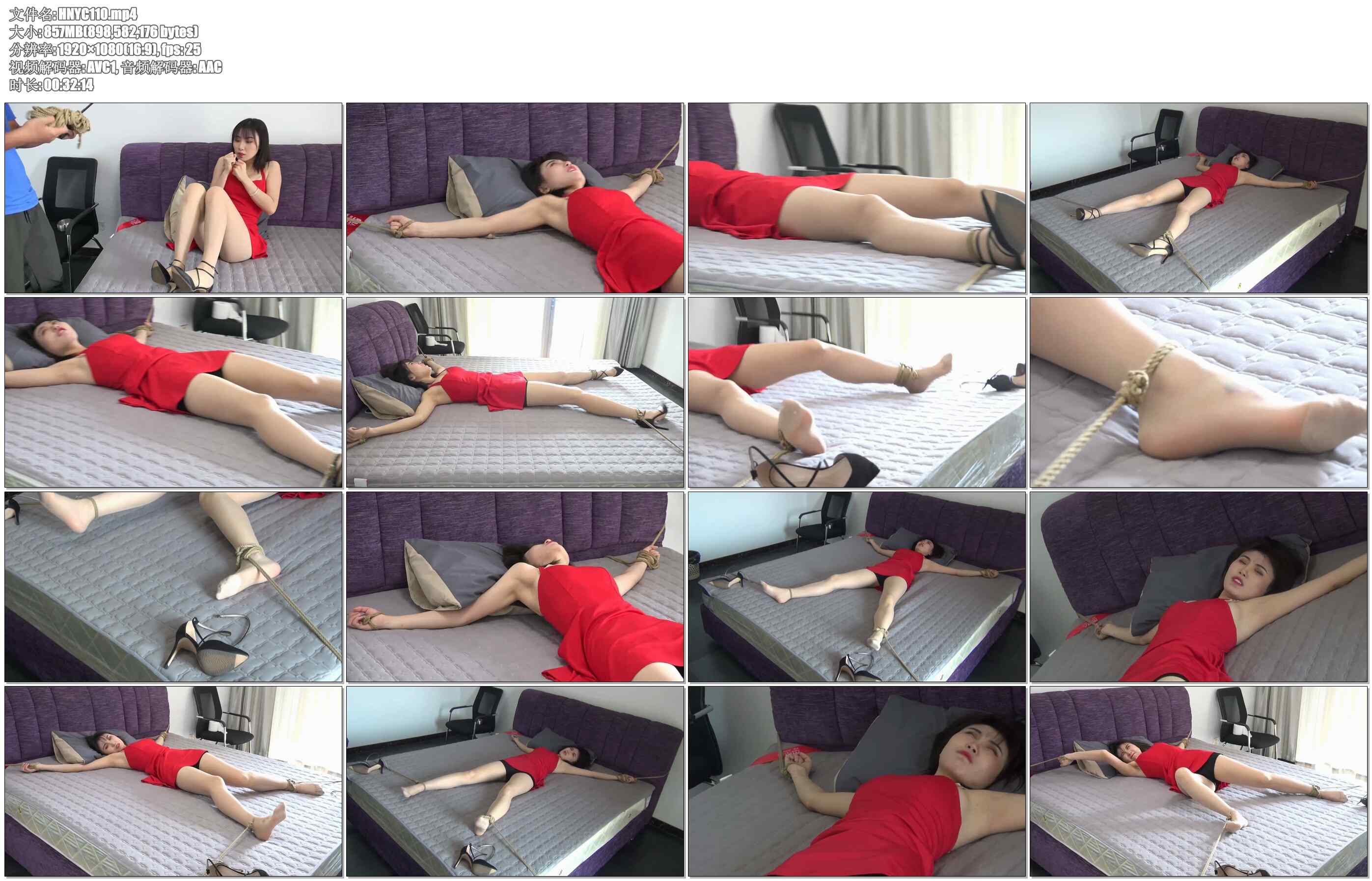 【灰鸟原创】琳琳，肉丝，高跟鞋，床上大字挣扎