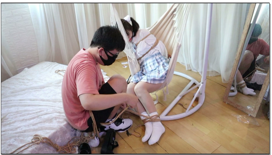 【荷仙美缚】半绑架剧情 浪漫至死不渝——不死川JK纯恋敏感少女的梦 半绑架剧情