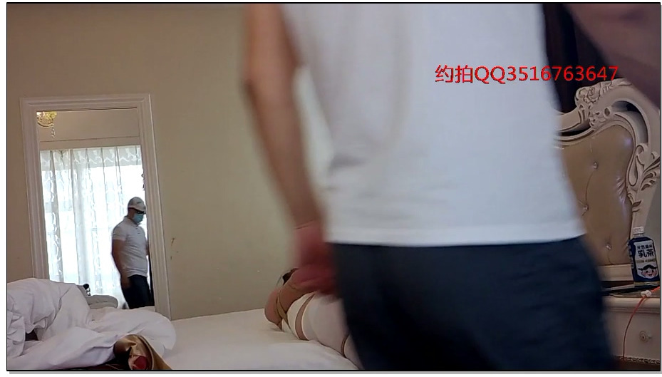 【江山原创】母女系列之女儿白丝白吊带，蛇缚+后手观音紧缚+挠痒痒