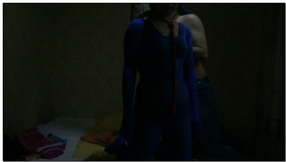 【JS原创】依依一身蓝红绳捆绑-肉丝木乃伊全包