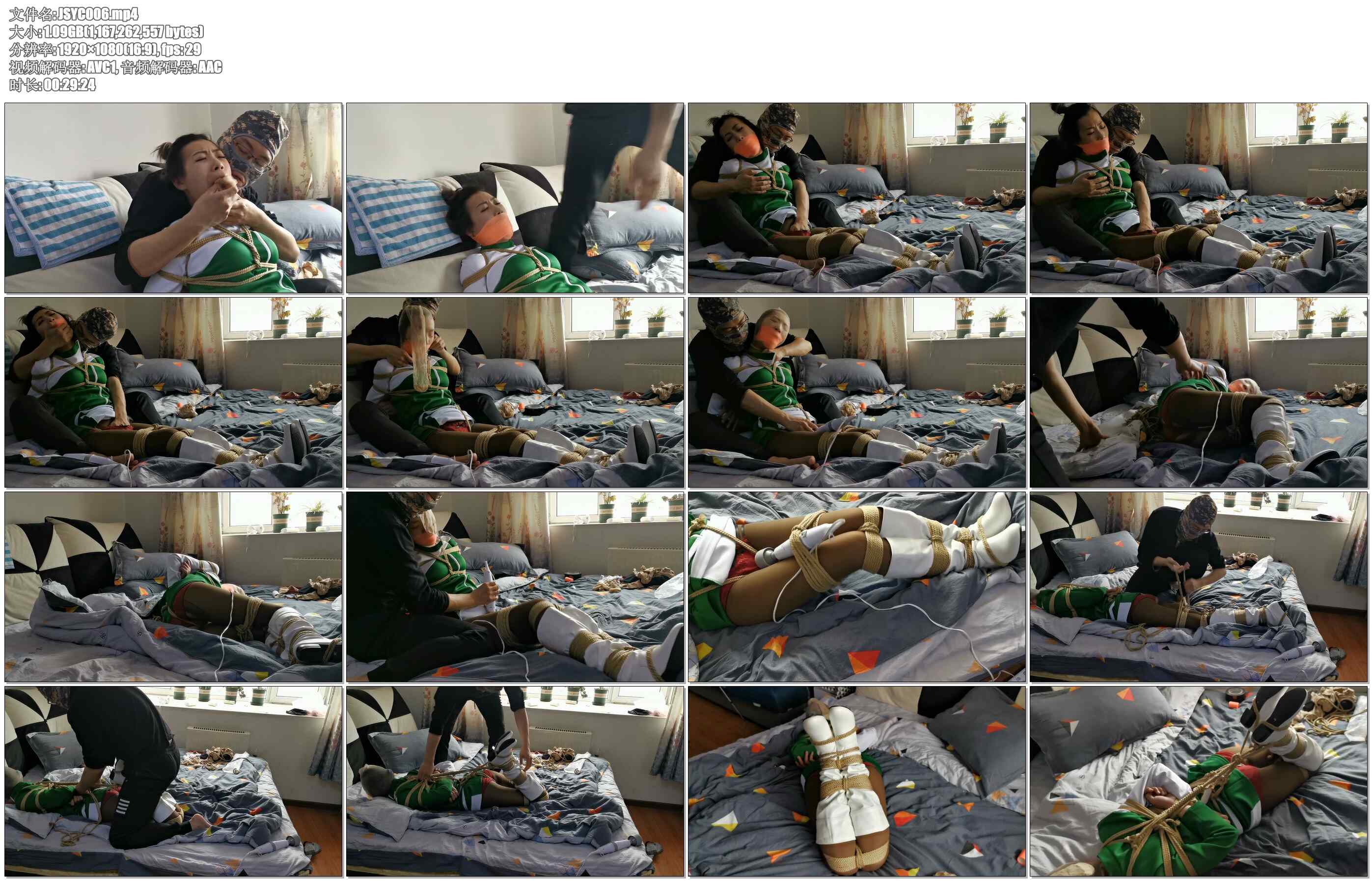 【JS原创】丝袜销售员 下-凌薇主演-袜子塞嘴 丝袜套头 驷马捆绑