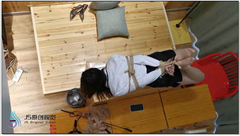 【JS原创】瑾萱 奴隶女教师2 封嘴 TK 驷马捆绑
