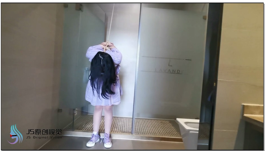 【JS原创】琳洛 后手吊 思袜堵嘴蒙眼 胶带封嘴 抽打