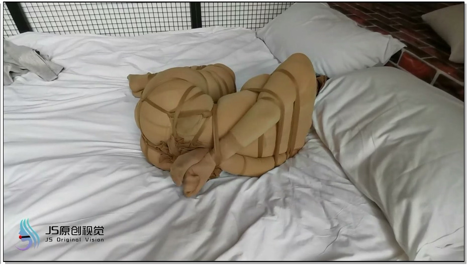 【JS原创】琳洛-肉色连体衣，全身连裤袜紧缚 蒙堵