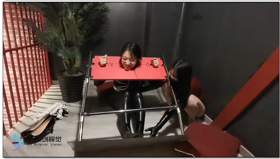 【JS原创】DM 琳洛 枷锁拘束 女女挑逗 丝足 DD强震