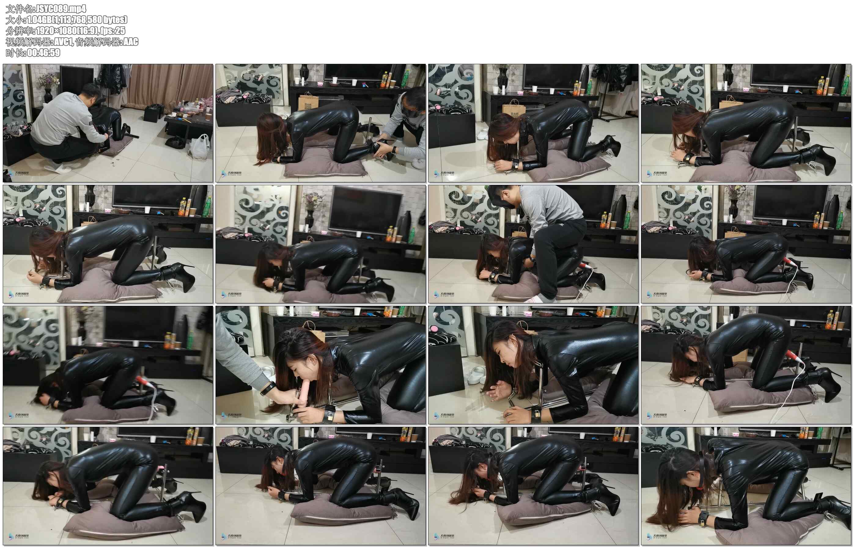 【JS原创】瑾萱 奴隶日记4 架子固定口球堵嘴刺激强止GC