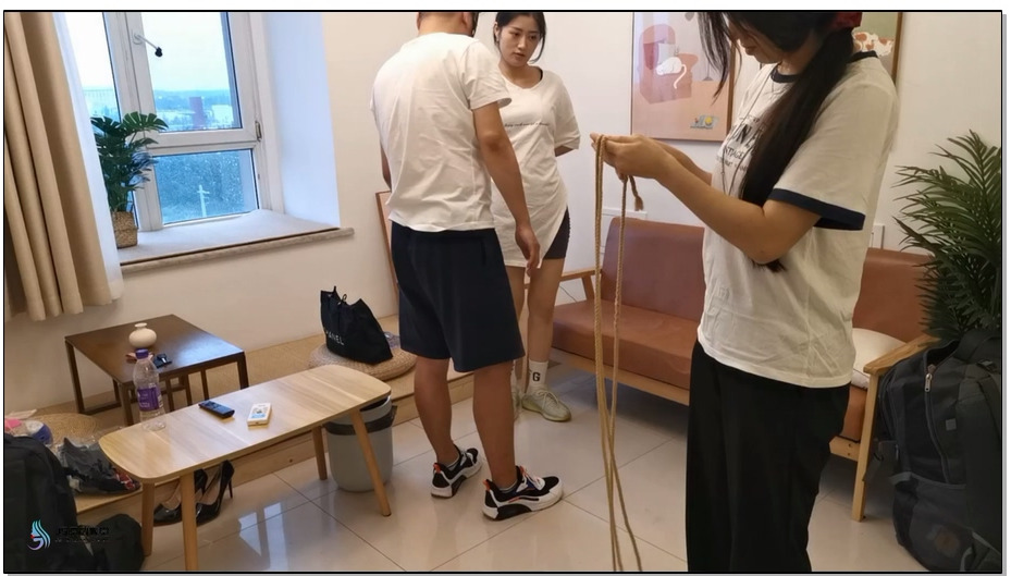 【JS原创】艾可 被练手的小白鼠-女女捆绑-驷马-棉袜