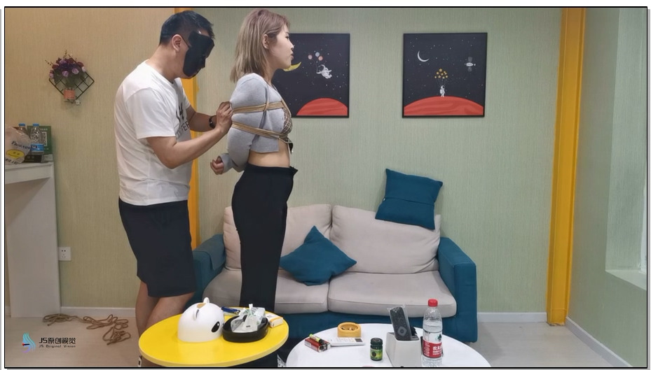 【JS原创】流星客棉袜驷马紧缚+TK挠痒+挣扎自救