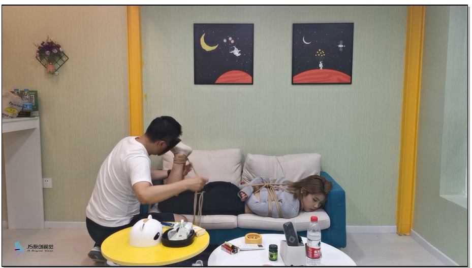 【JS原创】流星客棉袜驷马紧缚+TK挠痒+挣扎自救