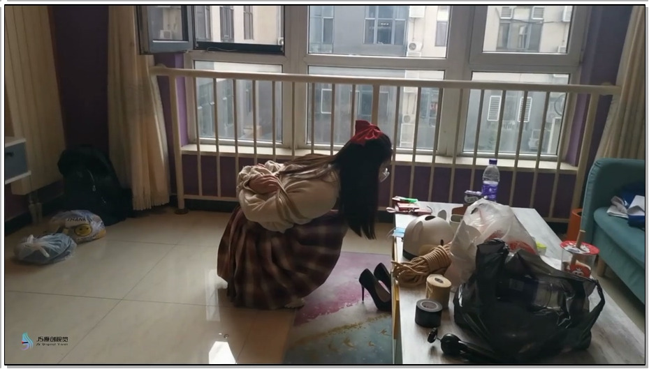 【JS原创】新人文静的女孩首次体验被束缚的感觉