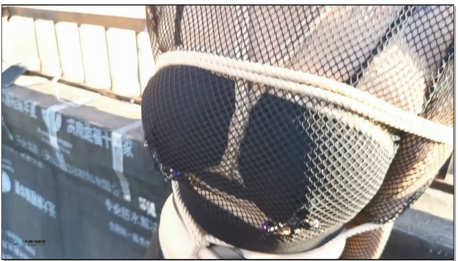 【JS原创】露台上的猫女郎，股绳，口球堵嘴口水直流