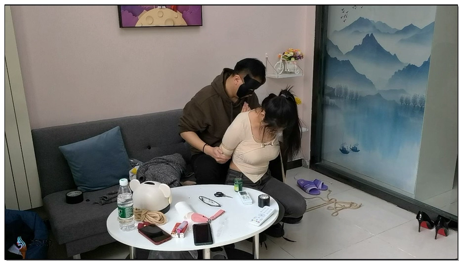 【JS原创】玖念后手观音捆绑长靴绳脚镣