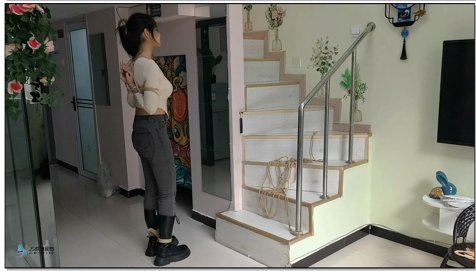 【JS原创】玖念后手观音捆绑长靴绳脚镣