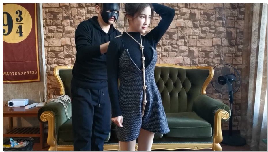 【JS原创】嘉莉 龟甲靴子连袜裤胶带封嘴恋足按摩