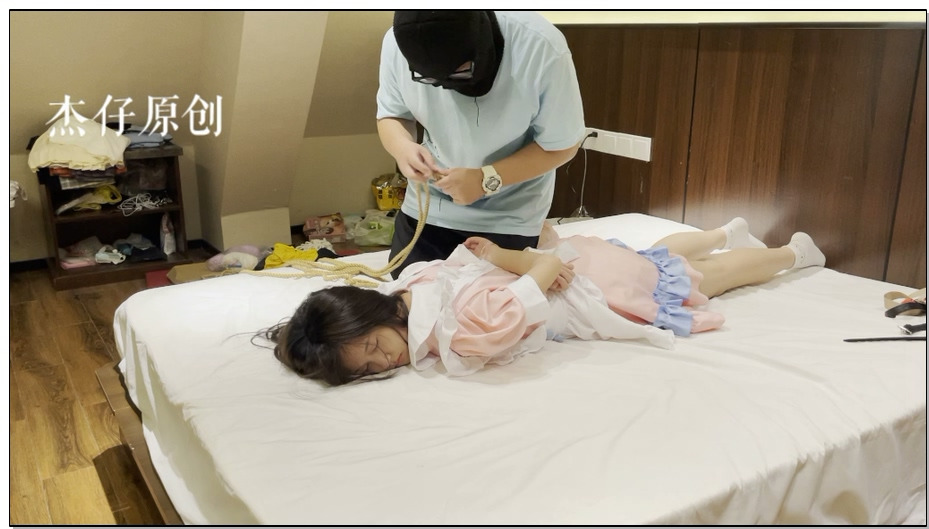 【杰仔】新人露西 绑架剧情 首次露脸模特