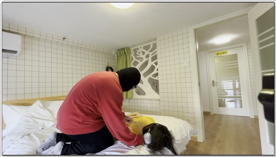 【杰仔】姐妹的故事 捆绑、TK棉袜小脚丫