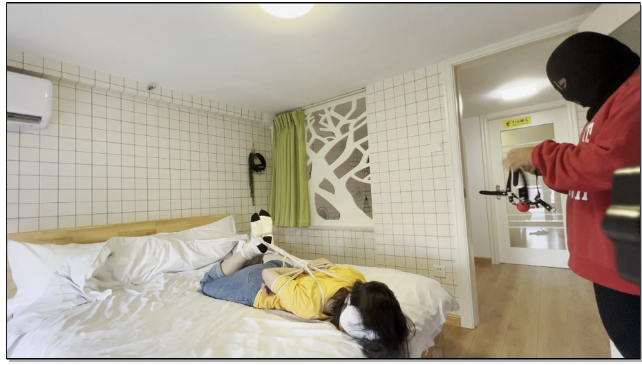 【杰仔】姐妹的故事 捆绑、TK棉袜小脚丫