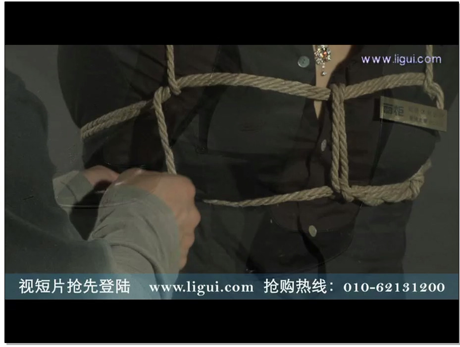 【丽柜美束】默默 马尾辫白领丝女职业捆绑塑胸