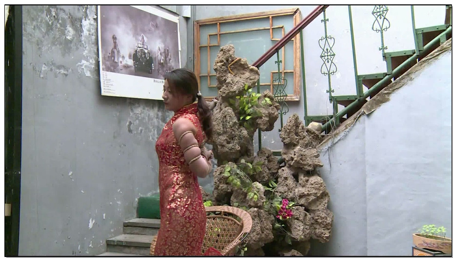 【丽佳美亚】肉丝俏女红旗袍 唯美五花,日式紧缚丝袜勒嘴吊!好看!