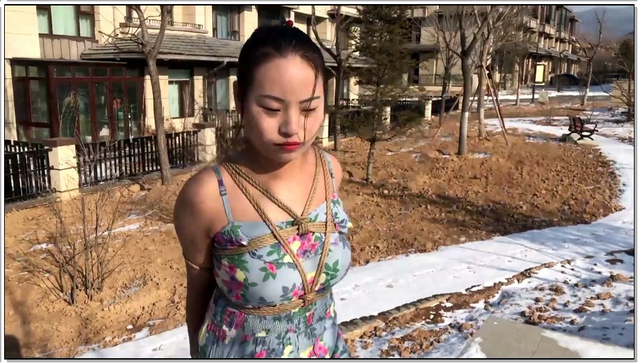 【丽佳美亚】潇潇 暖阳迎春雪中玩耍(户外,手铐,脚镣,项圈,家务)