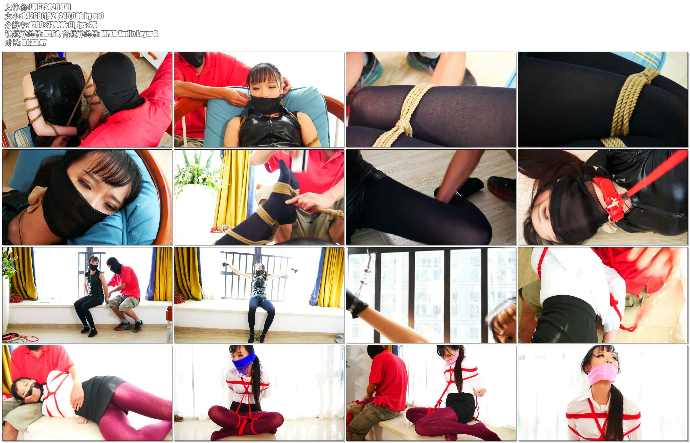 【猎美工作室】捕获蒙面女贼-美女蒙面捆绑调教