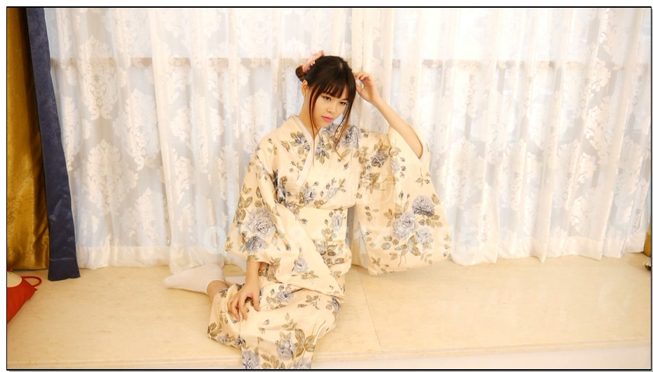 【猎美工作室】女妖迷行-白色和服#长腿妹子#白色和袜#堵嘴#足缚