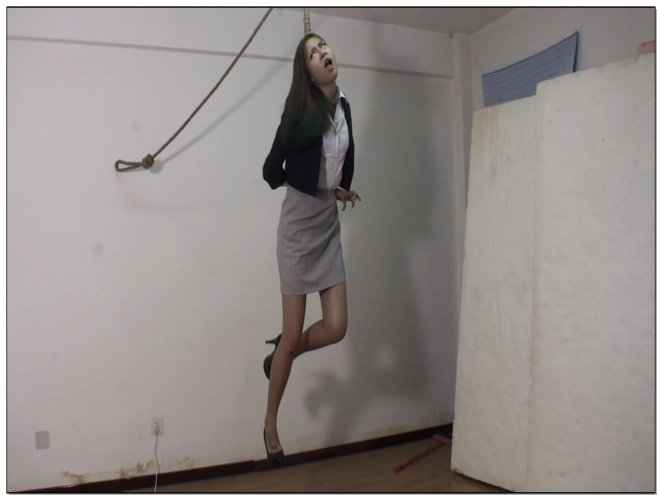 【老梦视觉】失败惩罚之自行了断 双人绞刑 – 金金 白含