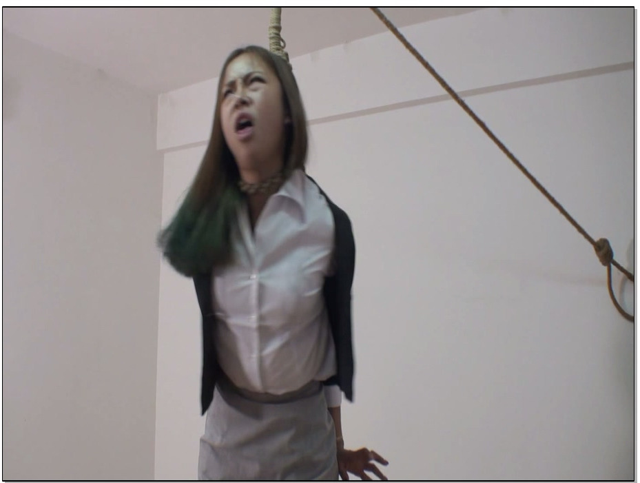 【老梦视觉】失败惩罚之自行了断 双人绞刑 – 金金 白含