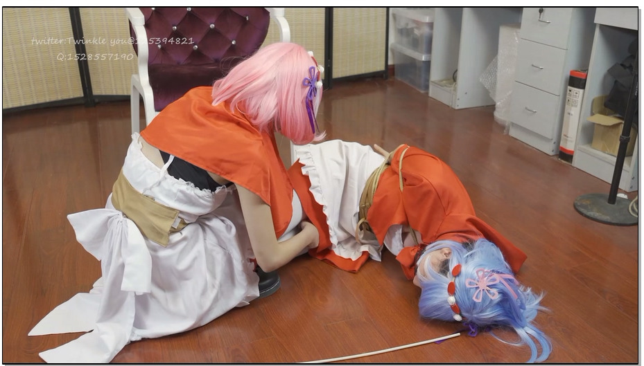 【LMXY】拉姆 蕾姆 COSPLAY 超长时间 百合虐向 小红帽双人COS 超长时间 强制GC TK
