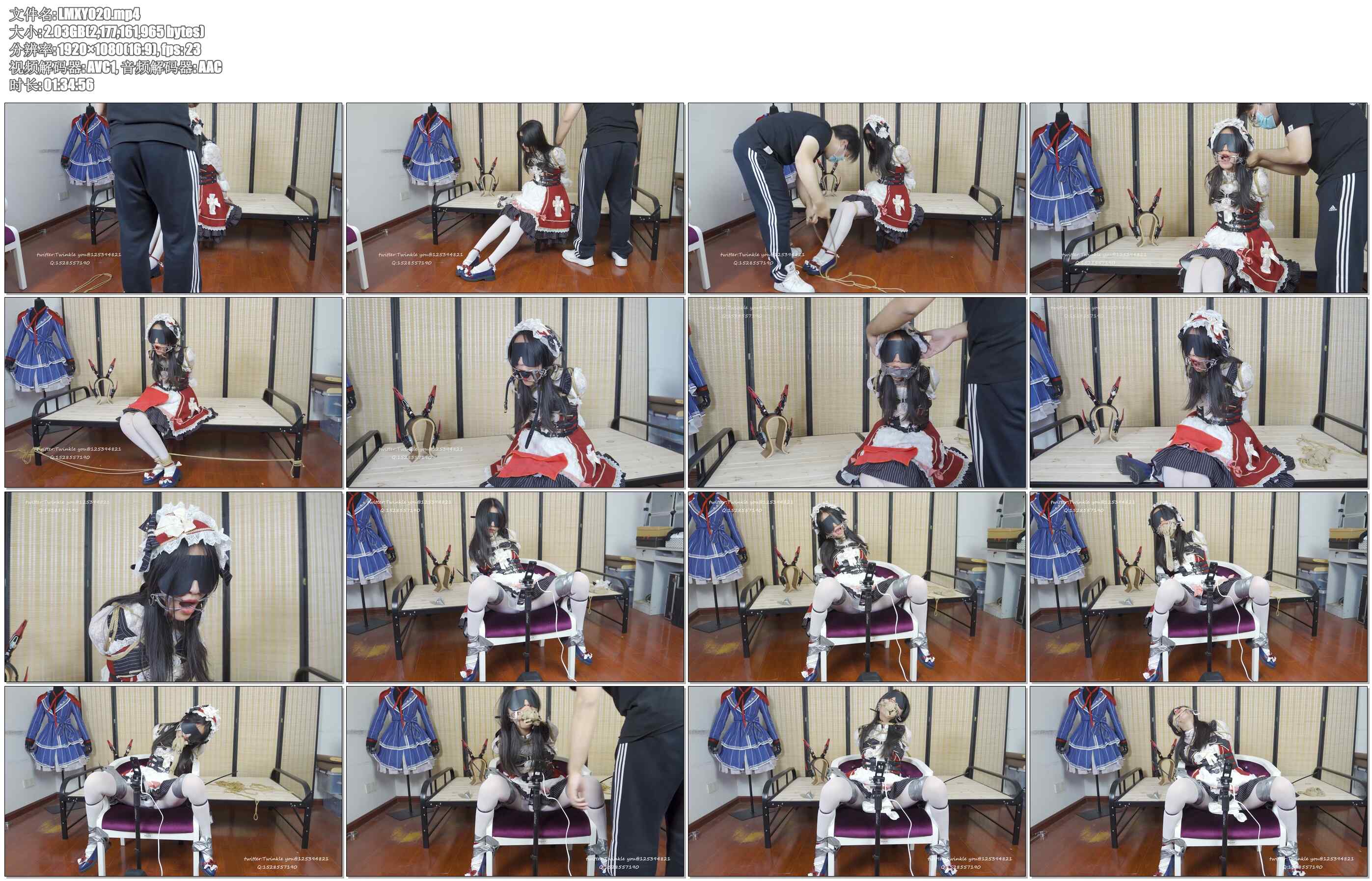 【LMXY】洛丽塔 LOLITA lo装 baby山药 口枷 口责 + 长时间 M字腿 高强度强制