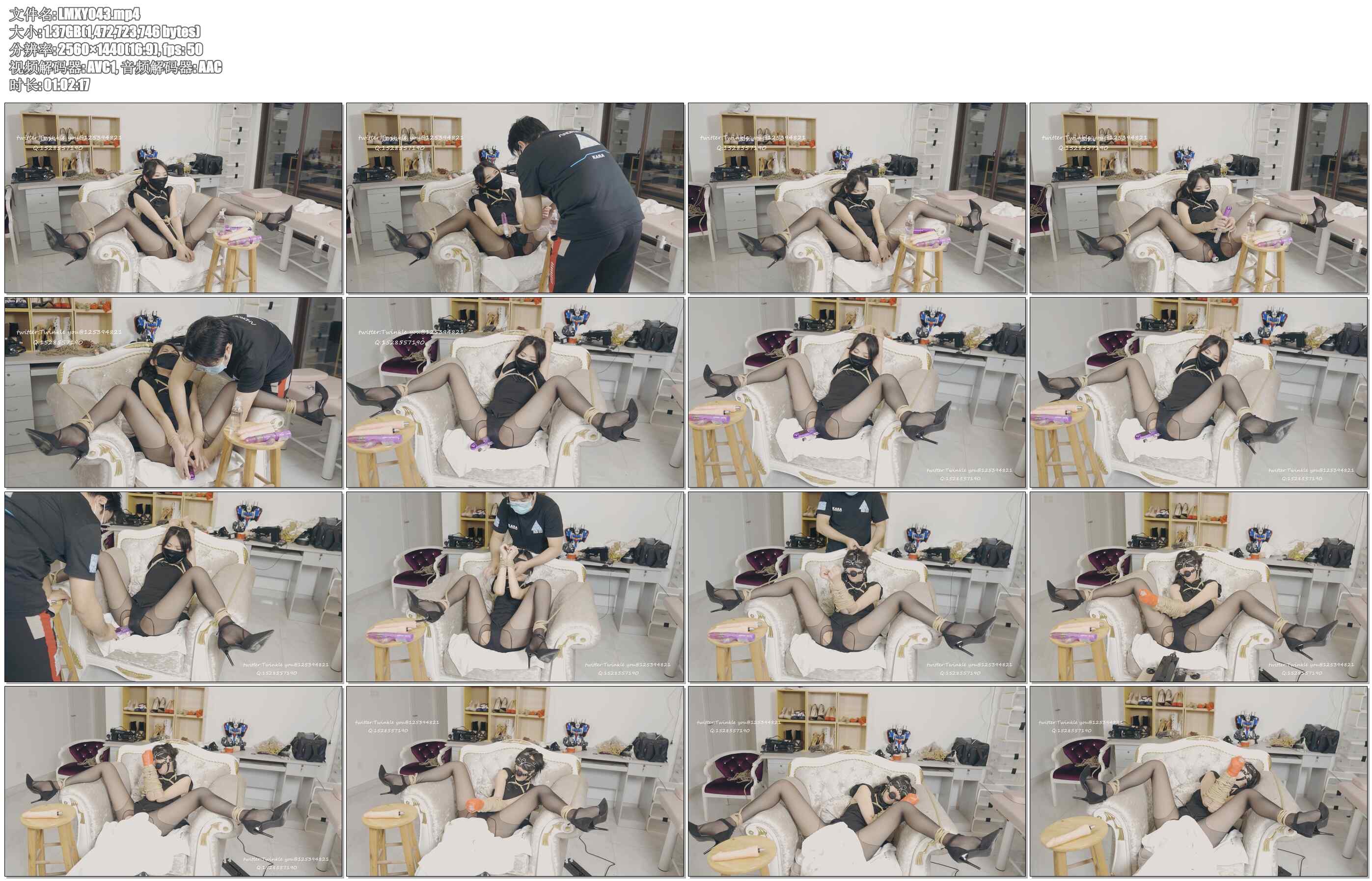 【LMXY】开始鼻钩试试，妹子自己润滑油差入 后庭 鼻钩+5CM口球+高速 进进出出 昏过去..