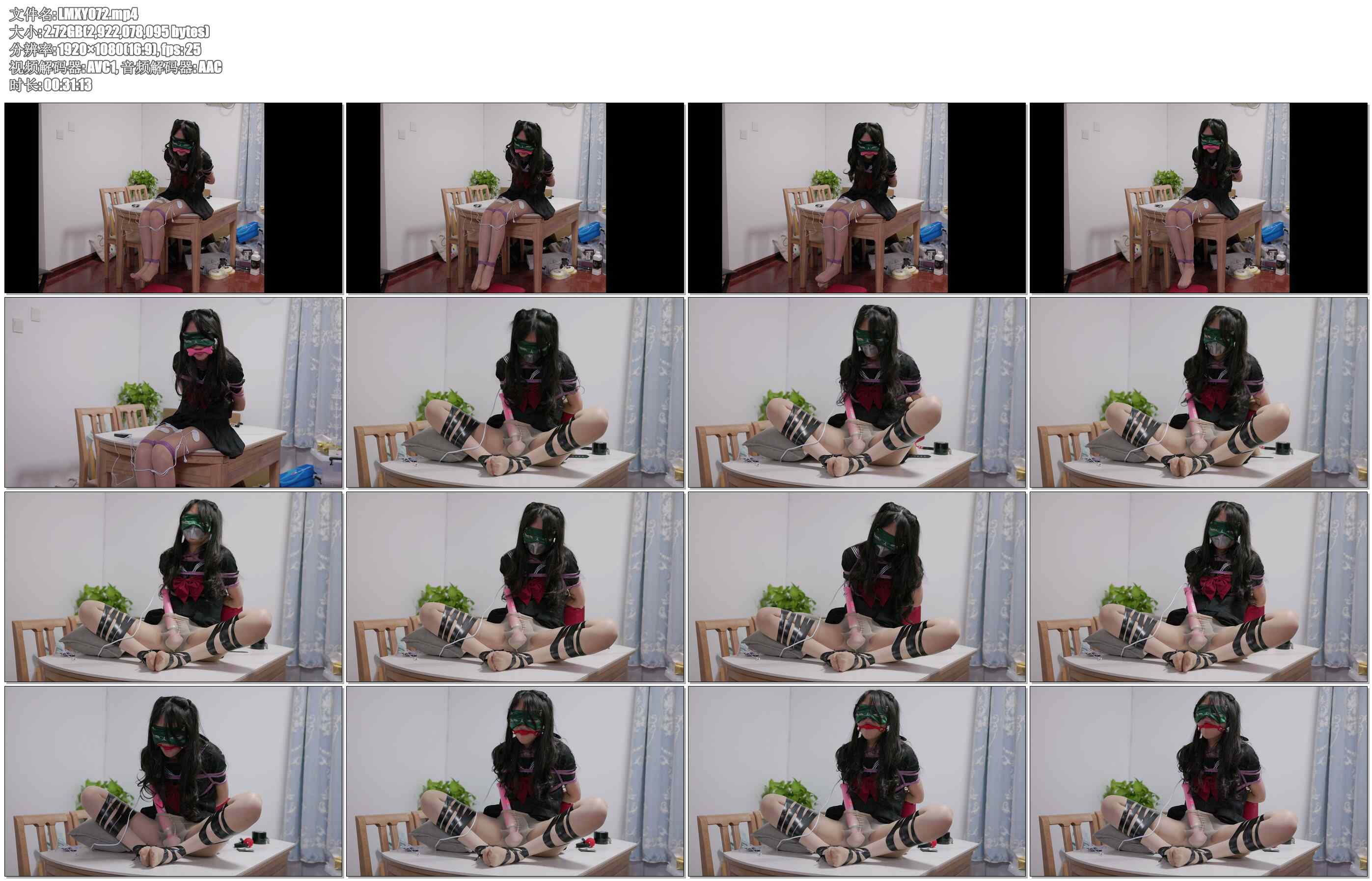 【LMXY】日记少女 被电击 口水止不住 被振动GC到不行的一天