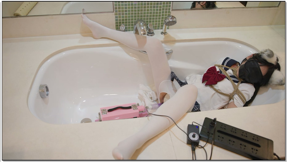 【LMXY】日记少女 长时间 捆绑固定强高 M字腿 灌肠 舍宾袜 白丝