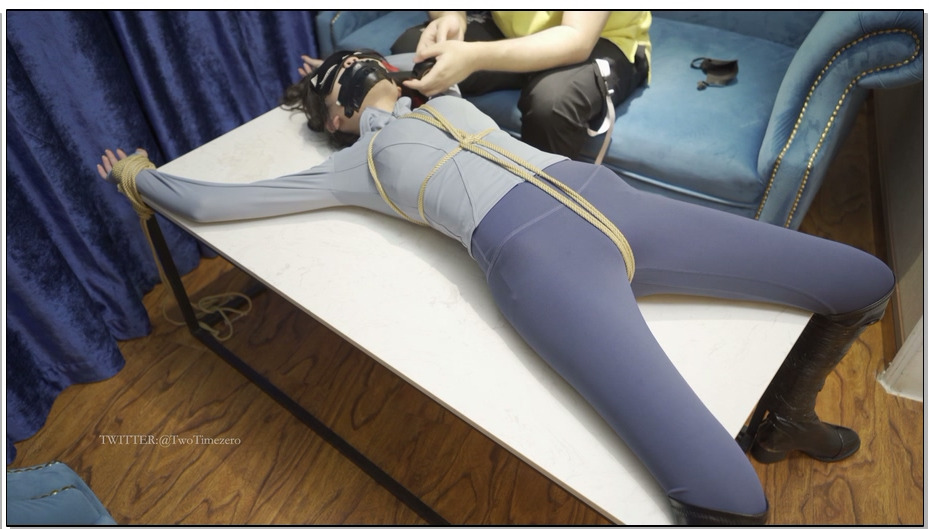 【LMXY】瑜伽服 中筒靴 浴缸水中 灌肠 震动 强自 黑色木乃伊 柱子第二次 包裹 丝袜堵..